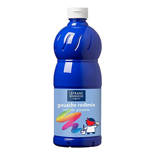 Lefranc Bourgeois 188141 - Guazzo, Blu (Cobalto), 1 L, 1 Pezzo