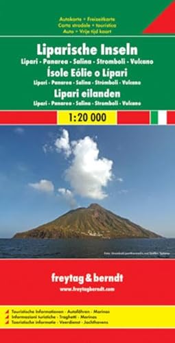 Isole Lipari 1:20.000: Toeristische Wegenkaart 1:20 000 / 1:600 000