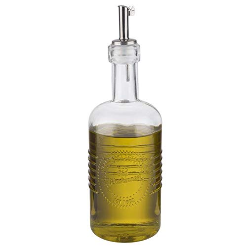 Aps Vinegar & Oil Bottle "Old Fashioned" 0.35 L - Bottiglia Di Alta Qualità Per Aceto E Olio, Incl. Versatore In Acciaio Inossidabile Con Coperchio -