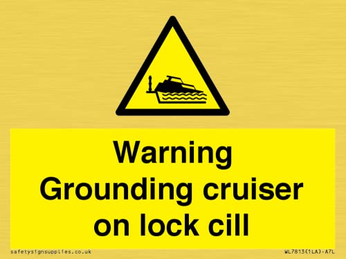 Segnale Di Avvertimento Messa A Terra Cruiser On Lock Cill – 100 X 75 Mm – A7L