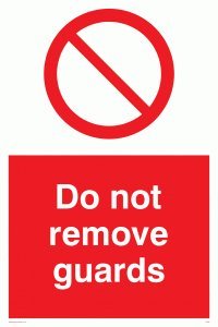 Viking Segni Pm36-A2P-V "Do Not Remove Guardia" Sign, Vinile, 600 Mm Altezza X 400 Mm Larghezza