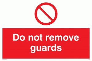Viking Segni Pm36-A2L-V "Do Not Remove Guardia" Sign, Vinile, 400 Mm Altezza X 600 Mm Larghezza