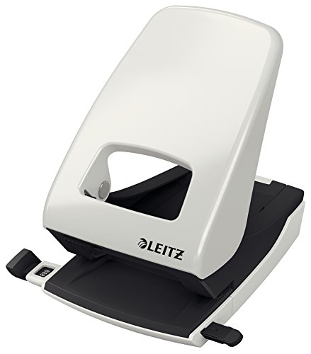 Leitz Pratica Perforatrice Da Ufficio, Capacità Fino A 40 Fogli, Grigio, Metallo, Guida Di Arresto Con Barra Di Selezione Del Formato, Gamma Nexxt, Bo