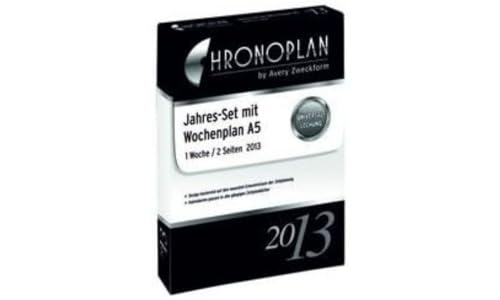 Avery Zweckform 50203 Calendario 2013, Set A5 Con Piano Giorno/1 Giorno Per 2 Pagine/Bianco (In Tedesco)