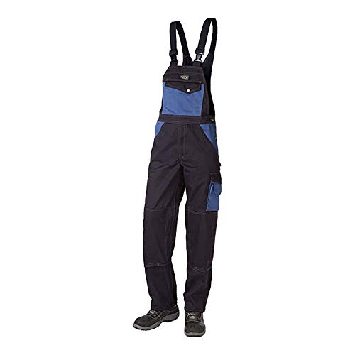 J.A.K. 920746B108 Serie 9207 - Salopette 65% Poliestere/35% Cotone, 60 L (42/35), Colore: Blu Marine/Blu Reale
