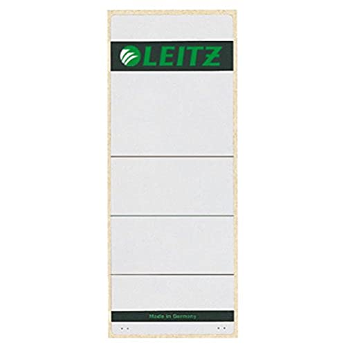 Esselte Leitz Dorso Etichetta Autoadesiva, Carta, Breve, Largo, 10 Pezzi, Grigio
