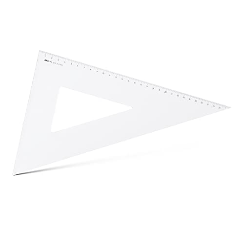 Aristo-Squadra 60° Set Ar6031 Perspex 360 Mm, Colore: Trasparente