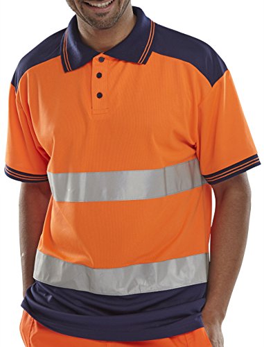 B Seen - Polo - Uomo Orange/Navy Large