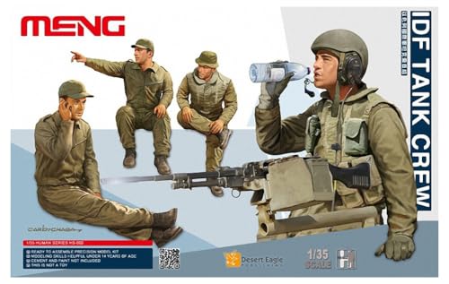 Meng Modello 1:35 Idf Tank Crew Figure (Multicolore), Multicolore, 2,12 X 1,06 X 5,54 Cm