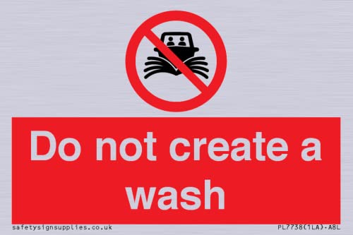 Do Not Create A Wash Sign - 75X50Mm - A8L