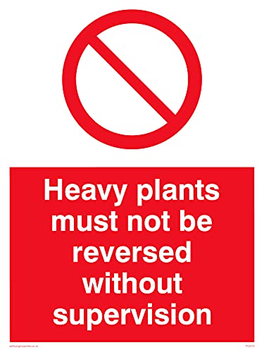 Confezione Da 5 – Heavy Plants Must Not Be Reversed – 150 X 200 Mm – A5P