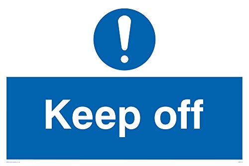 Viking Segni Mc518-A4L-1 M Sign "Keep Off, 1 Mm In Plastica Semirigida, 200 Mm Altezza X 300 Mm Larghezza