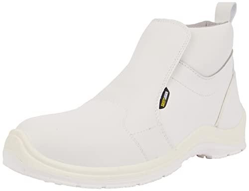 Shoes For Crews 75966 - Lungo81 Stivale Di Sicurezza Uomo Donna Con Punta In Acciaio,Bianco - Certificato Di Sicurezza En