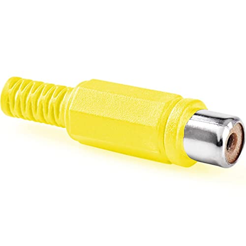 Audio Connectors 609074 Rca, Plastica, Giallo