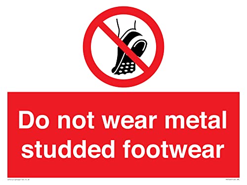 Do Not Wear Metal Borchie Calzature Segno - 400X300Mm - A3L