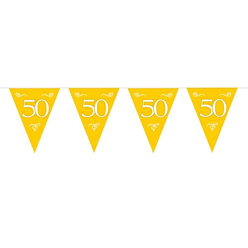Bandierine Oro 50 Anni - 10 Metri