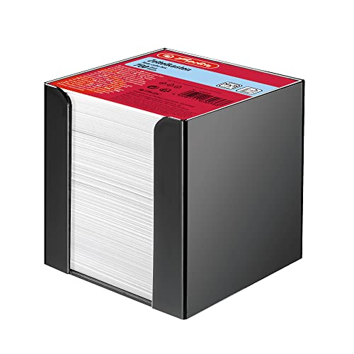 Herlitz 700 Sheet Cube Note Box - Black
