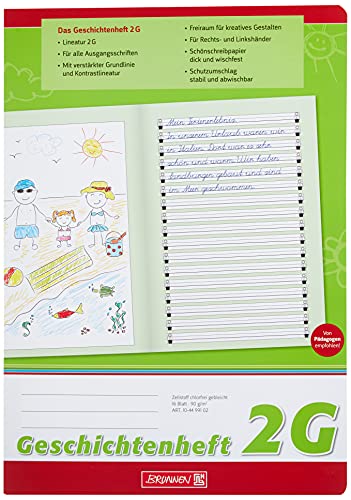 Brunnen 104499102 Quaderno Di Storia, Classe 2 (A4, 16 Fogli, Rigatura 2G)