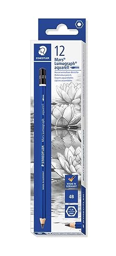 Staedtler 100 A – 4B Wasservermalbare Artista Matite Mars Lumograph Acquerello