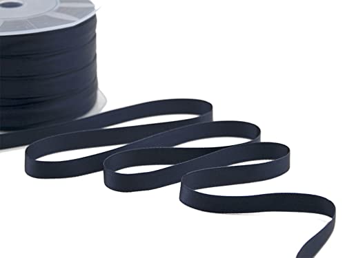 Furlanis - Nastro Doppio Raso, Tessuto Italiano - Blu Notte, 10 Mm X 25 M