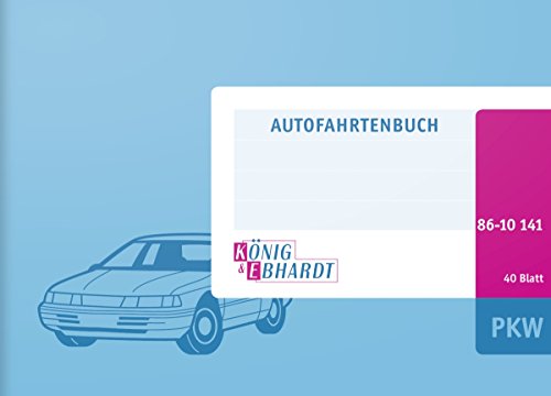 König & Ebhardt Fahrtenbuch Pkw, Din A6, 40 Blatt