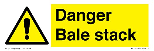 Danger Bale - Cartello Per Pila - 150 X 50 Mm, L15
