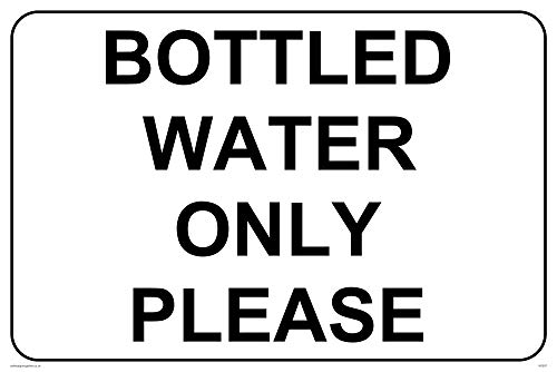 Viking Segni Iv5307-A4L-V "Bottle Water Only Please Sign, Vinile, 200 Mm Altezza X 300 Mm Larghezza