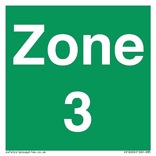 Cartello Zona 3 – 85 X 85 Mm – S85