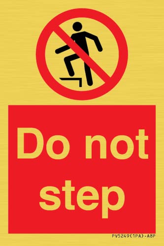 Cartello Do Not Step – 50 X 75 Mm – A8P