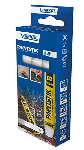 Markal B Paintstik Retail Pack - Pennarelli Pittura X3 Bianco