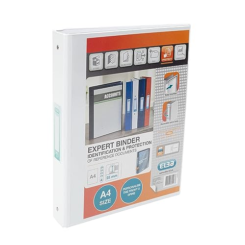 Elba, Quaderno A4 Ad Anelli, Da 25 Mm 1 White
