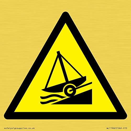 W044 Avvertenza: Cartello Slipway - 100 X 100 Mm - S10