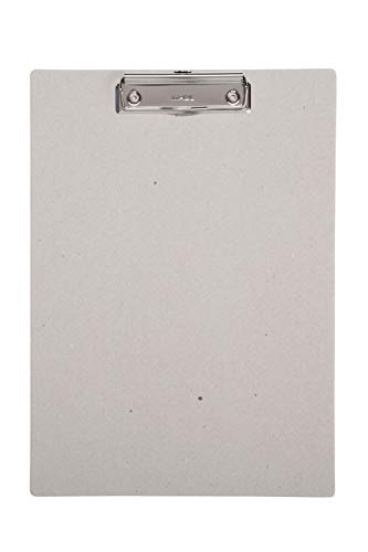 Muscreativa - Portablocco Formato Din A4, In Cartone, Stabile, Riciclabile, Larghezza 8 Mm, Colore: Grigio