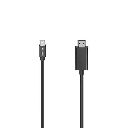 Hama - Cavo Monitor Mini Dp/Hdmi, 1,5 Metri, Ultra Hd 4K, Nero