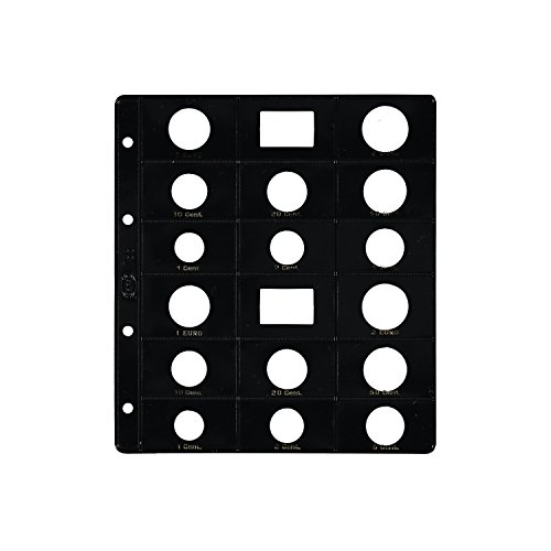 Pardo 75500 Buste Di Monete In Euro, Nero, 210 X 185 X 10Mm, Confezione Da 25 Pezzi