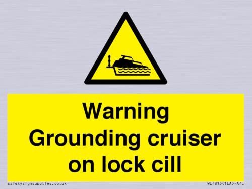 Segnale Di Avvertimento Messa A Terra Cruiser On Lock Cill – 100 X 75 Mm – A7L