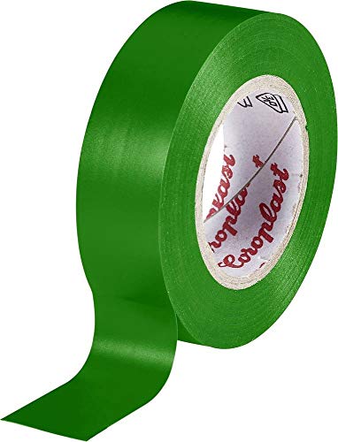 Coroplast 302 302-25-19Gn - Nastro Isolante, 25 M X 19 Mm, 1 Pezzo, Colore: Verde