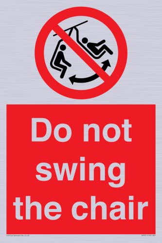 Targa Do Not Swing The Chair - 200 X 300 Mm - A4P