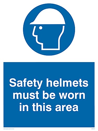 Confezione Da 5 – Safety Helmets Must Be Worn In This Area – 150 X 200 Mm – A5P