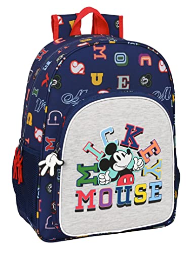 Mochila De 33 Cm Adapt.Carro Mickey Mouse "Only One"