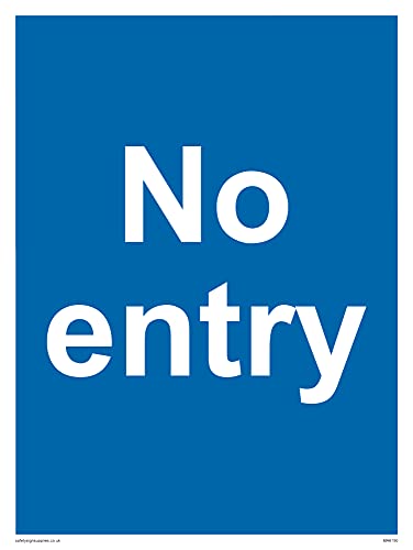 Confezione Da 5 – Cartello "No Entry" – 150 X 200 Mm – A5P