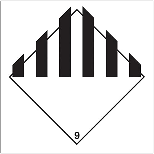 V Safety Hazard Diamond - General Hazard-200 X 200 Mm - Cartello Di Sicurezza Magnetico