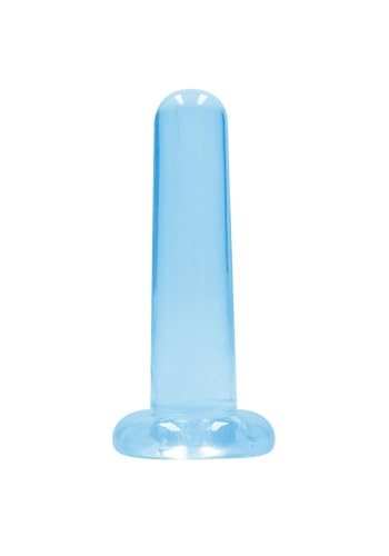 Realrock - Non Realistic Dildo With Suction Cup - 5,3/13,5 Cm - Azul Transparente