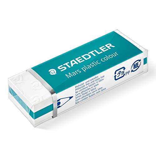 Staedtler Mars Plastic 52650E1-35 Gomma Da Cancellare Bianco E Pastello, 1 Pezzo