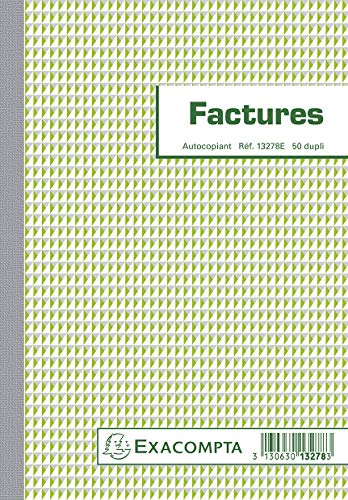 Manifolds Factures - 50 Feuillets Autocopiants - Sous Film Par Lot De 5