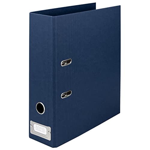 Rössler 1317452908 - S.O.H.O. Cartella Din A4 Con Etichetta Di Inserimento, Larghezza Dorso 80 Mm, Navy, 1 Pz.