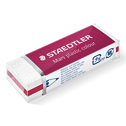 Staedtler Mars Plastic 52650E1-61 Gomma Da Cancellare Bianco E Pastello,