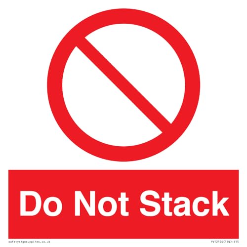 Cartello Do Not Stack, 150 X 150 Mm, S15