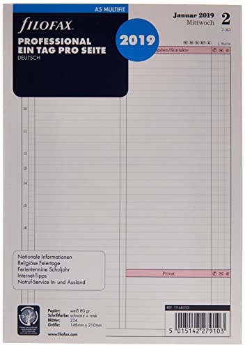 Filofax 000019 – 68552 Calendario