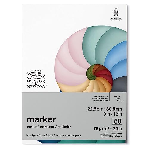 Winsor & Newton Carta Bleedproof Per Marker 75 G - 22.9 X 30.5 Cm - 50 Fogli